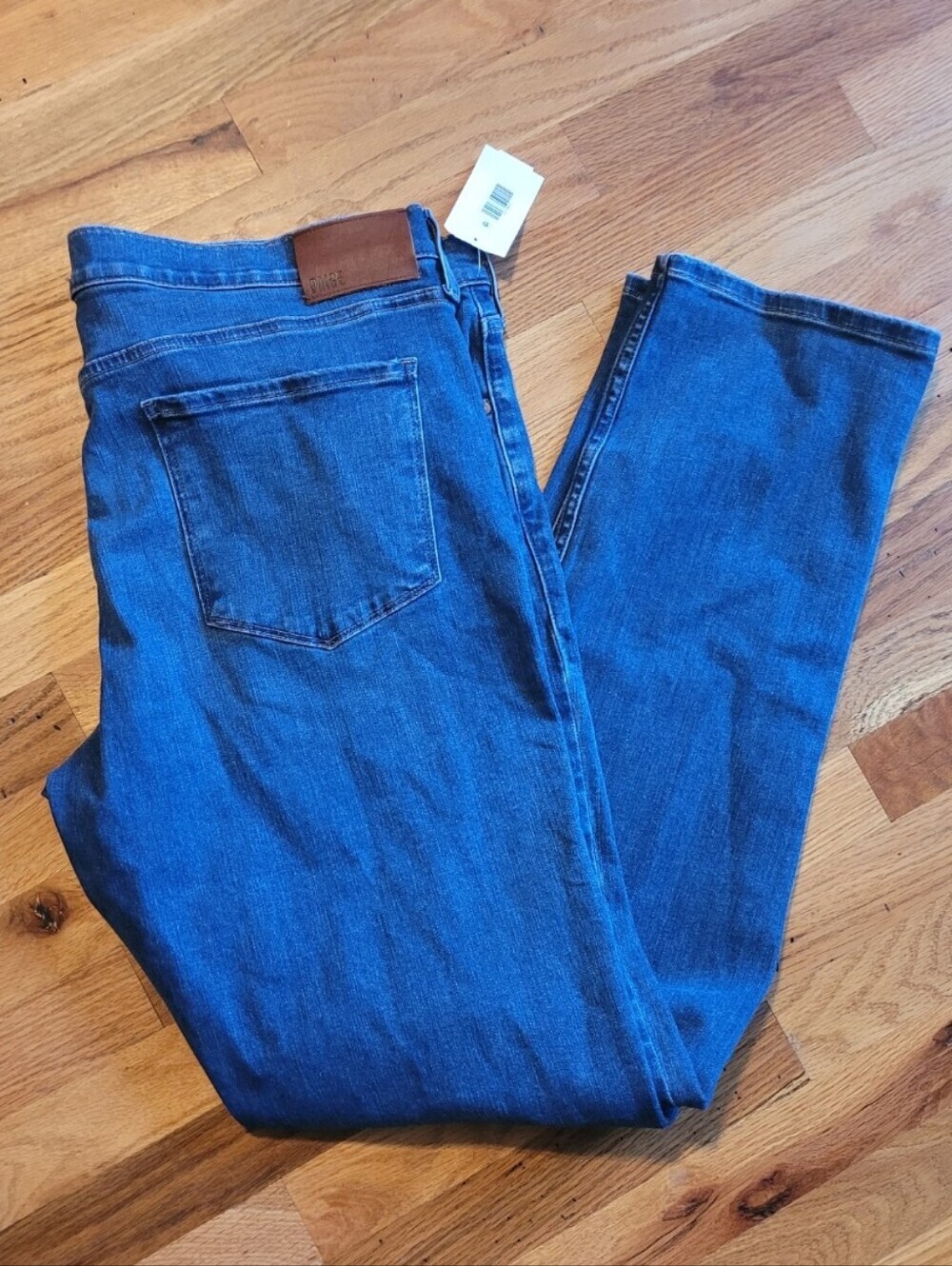 PAIGE Federal Jeans Straight Leg Men's 38x34 Blue Denim Preppy Minimalist NWT